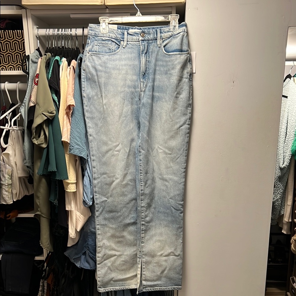 Good American Blue Straight Leg Jeans Classic Fit